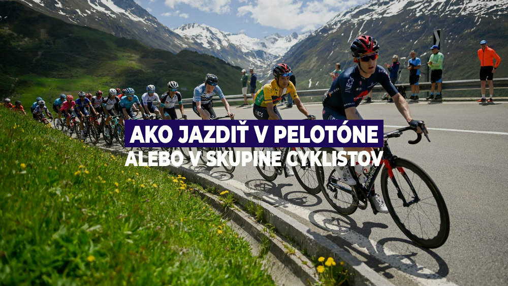 Ako jazdiť v pelotóne alebo v skupine cyklistov