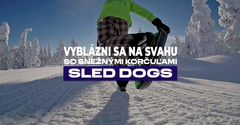 Vyblázni sa na svahu so snežnými korčuľami Sled Dogs