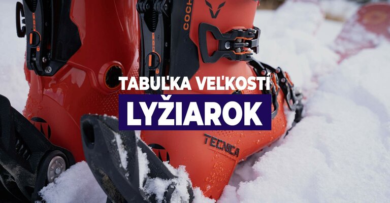 Tabuľka veľkostí lyžiarok