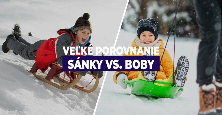 Veľké porovnanie sánky verzus boby. Ktoré z nich sú pre deti vhodnejšie?