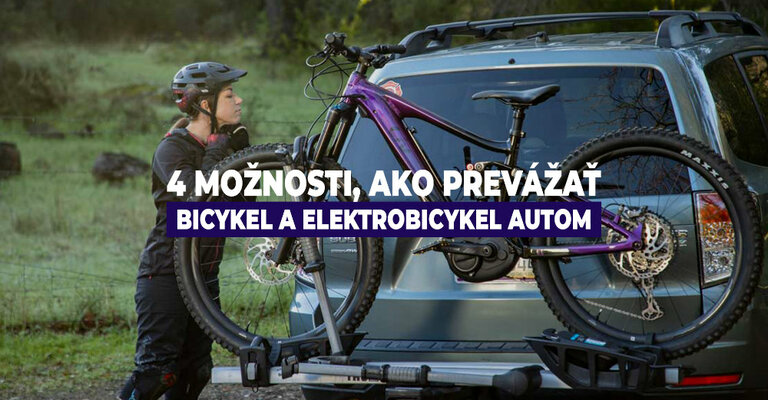 4 možnosti, ako prevážať bicykel a elektrobicykel autom