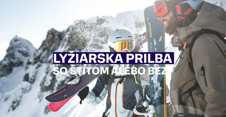 Lyžiarska prilba so štítom alebo bez?