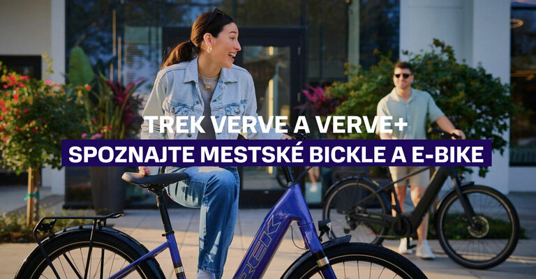 Trek Verve a Verve+: Pohodlné bicykle a elektrobicykle do mesta