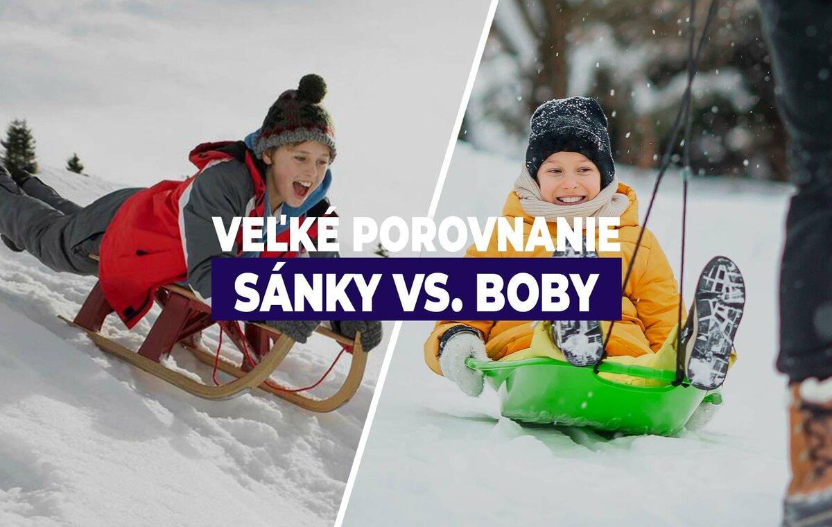 Veľké porovnanie sánky verzus boby. Ktoré z nich sú pre deti vhodnejšie?