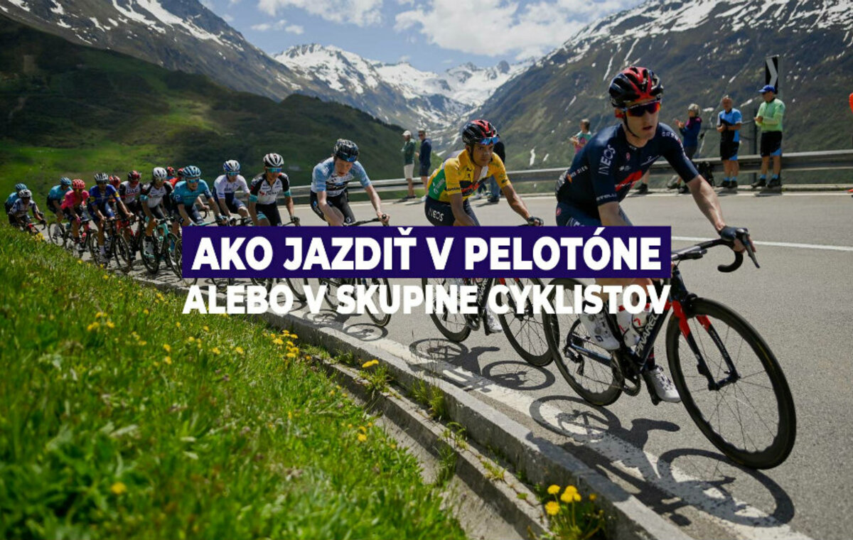 Ako jazdiť v pelotóne alebo v skupine cyklistov