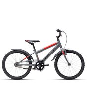 Bicykel CTM Scooby 1.0 Matná Šedá / Neónová Červená 2024 20"