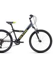 Bicykel CTM Willy Matná Čierna / Limetková 2024 24"