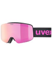 Lyžiarske okuliare Uvex Pwdr FM Black Matt DL/Pink Clear uni