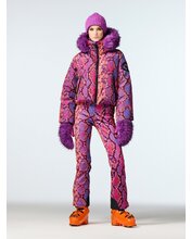 Bunda Goldbergh Lucinda Ski Jacket Faux Border Snake Pink L