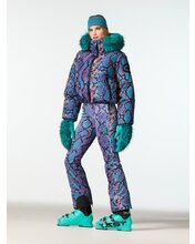 Bunda Goldbergh Lucinda Ski Jacket Faux Border Snake Turchese S