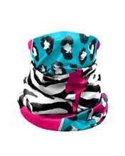 Nákrčník Crazy Idea Neck Gaiter Light Zebra Black uni