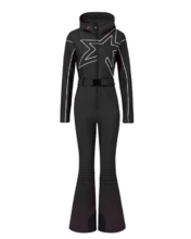 Overal Perfect Moment Sammy Star Ski Suit Black/Snow White XS