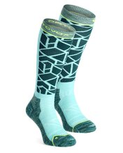 Lyžiarske ponožky Ortovox Ski Tour Compression Long Socks W Dark Pacific 39-41