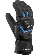 Rukavice Leki Griffin 3D Junior Black/Cyan 5