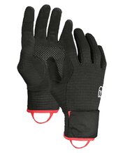Dámske rukavice Ortovox Fleece Grid Cover Glove W Black Raven 6,5