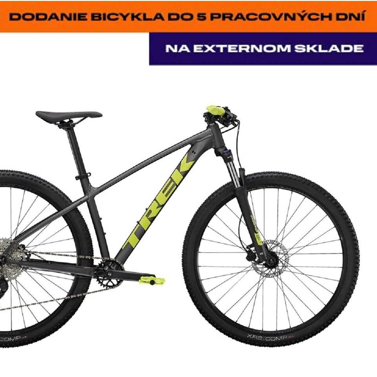 Bicykel Trek Marlin 6 Matte Dnister Black Yellow E 2023 Najsport.sk