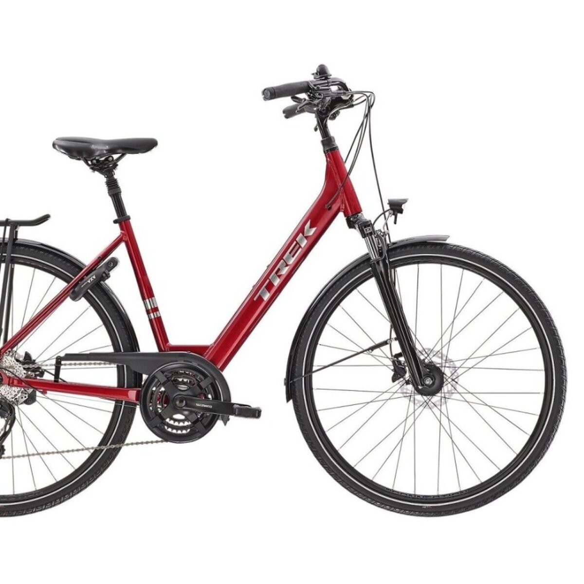 Trek Rage Red Bicykel Trek Verve 2 Equipped Lowstep Rage Red E 2022 | Najsport.sk