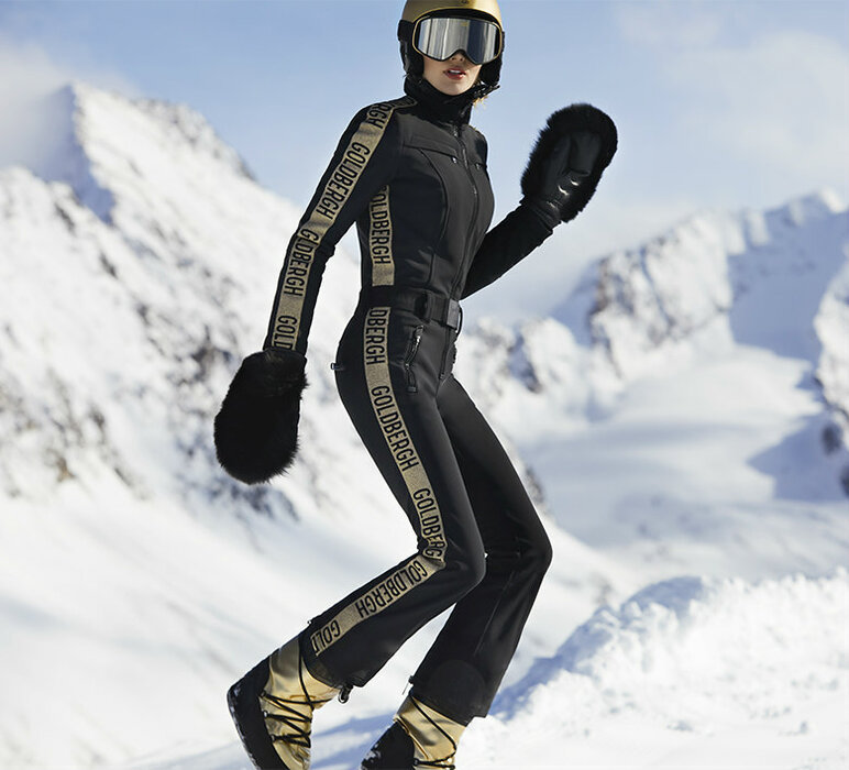 Zimný overal Goldbergh Goldfinger Ladies Knitt Gold 20/21