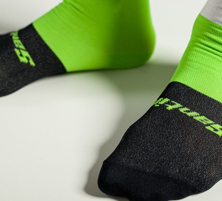 Ponožky Santini Trek Sagafredo White/Black