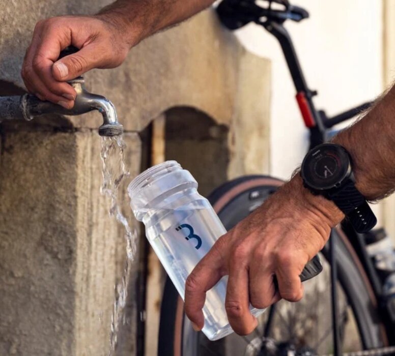 Cyklo fľaša 550ml CompTank 18 čierna/biela
