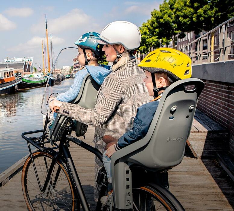 Detská sedačka Polisport Bilby na nosič Čierna