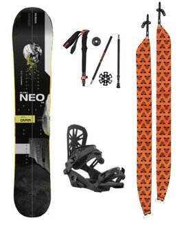 Splitboardový set Neo Slasher + Explorer + Pásy + Poles