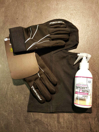 Tenké ochranné rukavice Fischer, kukla a čistič plôch