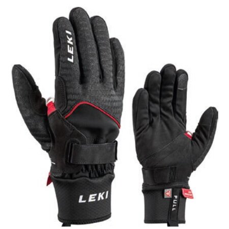 Bežecké rukavice Leki Nordic Thermo Shark Black/Red 19/20 Bežecké rukavice Leki Nordic Thermo Shark Black/Red 19/20
