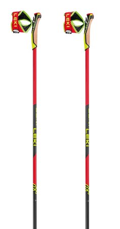 Bežecké palice Leki PRC 750 Bright Red/Neon Yellow/Black
