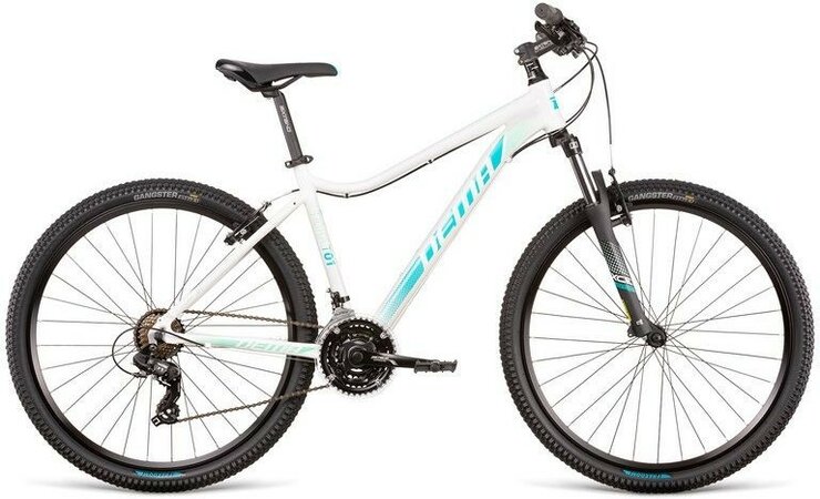 Bicykel Dema Tigra 1 white/turquoise 18" 2020