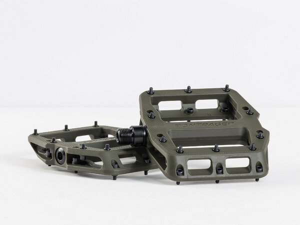 Pedále Bontrager Line Elite Flat olive grey