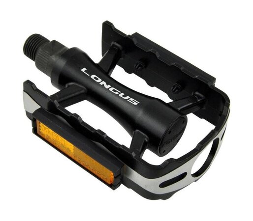 Pedále Longus Glare MTB AL čierne/strieborné