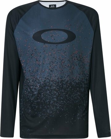 Tričko Oakley MTB LS Tech tee grey pixel print