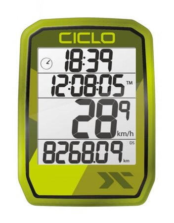 Cyklopočítač CicloSport Protos 205 bezdrôtový zelený