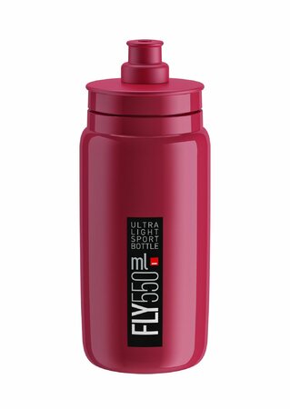 Fľaša Elite Fly ružová/čierne logo 550 ml