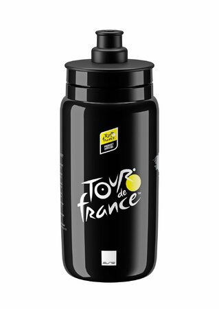 Fľaša Elite Fly Tour De France 2020 Map čierna 550 ml