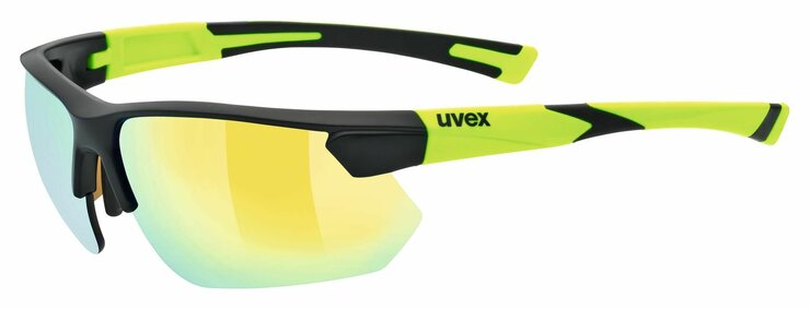 Okuliare Uvex Sportstyle 221 black mat yellow/mirror yellow S3