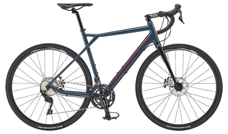 Bicykel GT Grade Alloy Expert Gloss Slate Blue/Red 2019