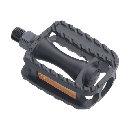 Pedále Longus Kid 1/2 PP Plast Čierne Detské Malý Závit Gulôčkové