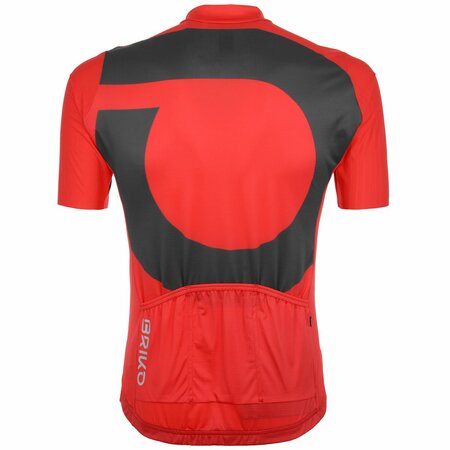 Briko Granfondo Jersey Red/Brown Fango
