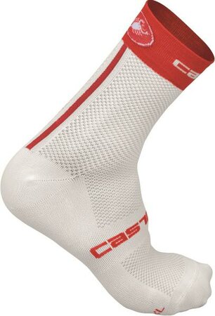 Castelli Free 9 Socks biela / červená