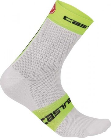 Castelli Free 9 Socks biela / žltá