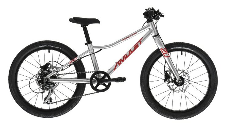 Bicykel Amulet 20 Youngster SH Alu Brushed Transparent/Red 2025