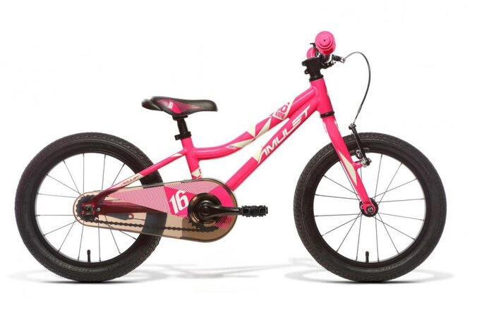 Bicykel Amulet Fun 16 Pink Shiny White 2022