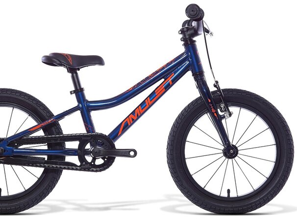 Detský bicykel Amulet 16 Mini Lite Dark Blue Metalic/Orange Shiny 2022
