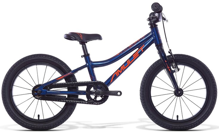 Detský bicykel Amulet 16 Mini Lite Dark Blue Metalic/Orange Shiny 2022