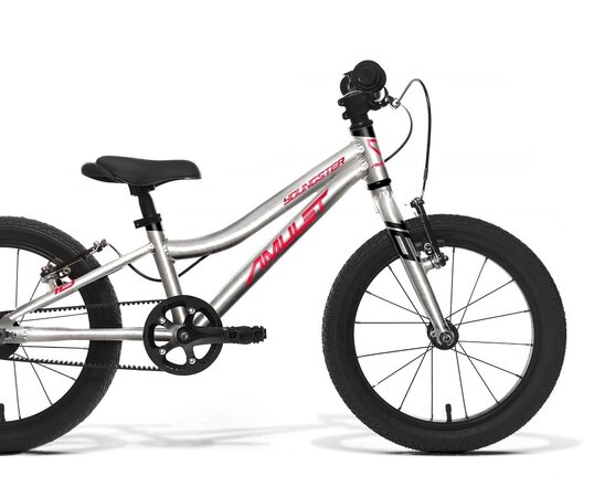 Detský bicykel Amulet 16 Youngster Belt Silver/Red 2022