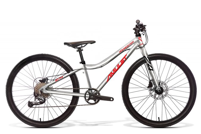 Detský bicykel Amulet 24 Youngster Silver/Red 2022