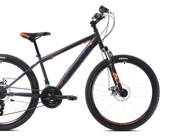 Bicykel Capriolo Raven Dark Black/Orange
