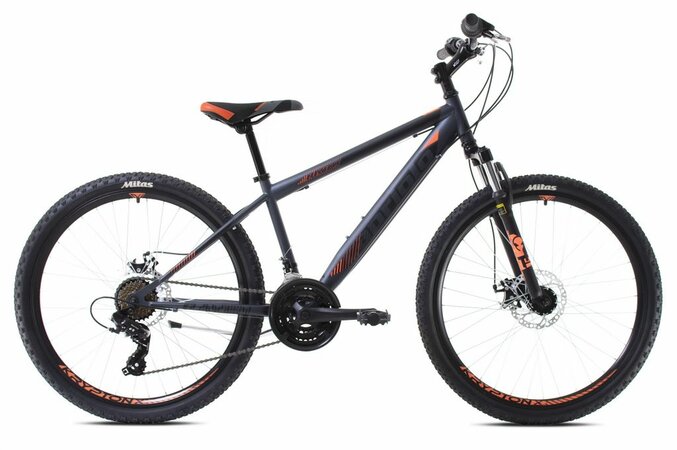Bicykel Capriolo Raven Dark Black/Orange